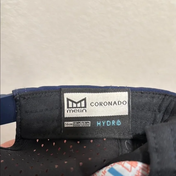 Navy Blue Snapback Hat with Gray Brim - Picture 5 of 5